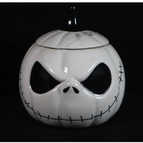Zrike Kitchen Jack Skellington Cookie Jar Canister Disney Nightmare Before Christmas New